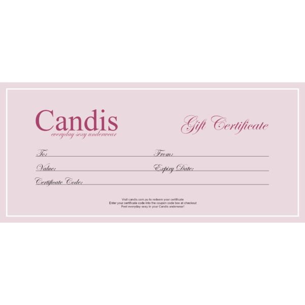 Candis Gift Certificate for Underwear