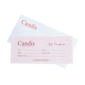 A physical Candis Gift Certificate for Underwear